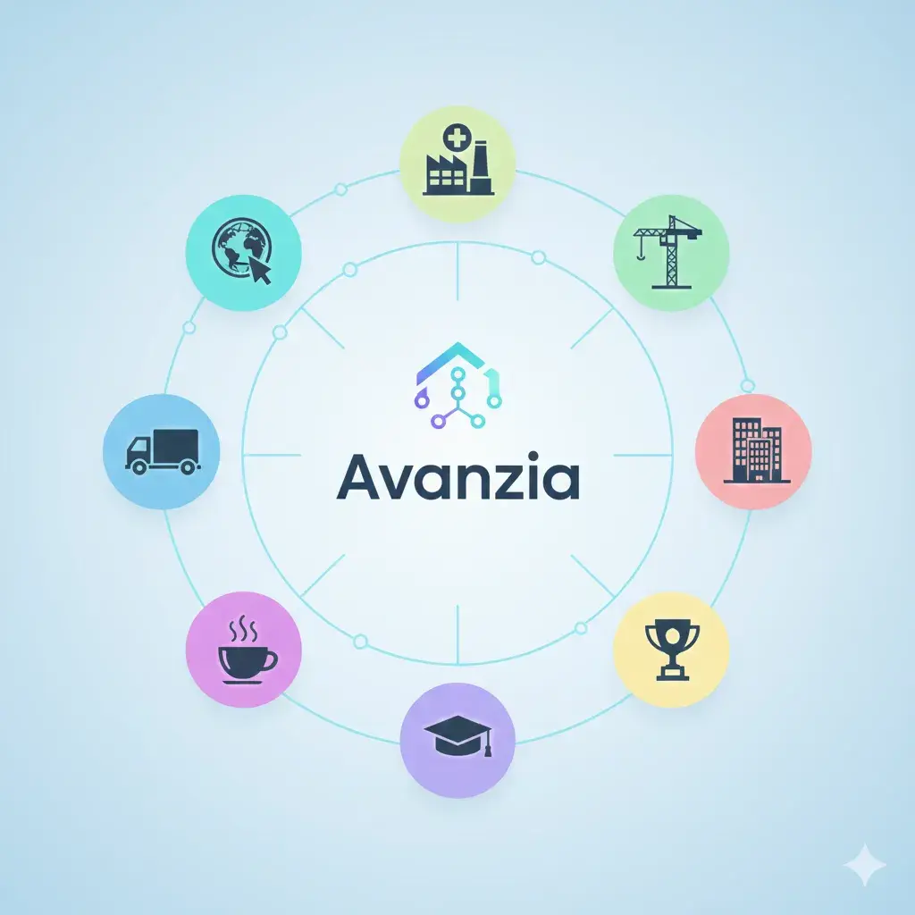 Experiencia multi-industria en 15 sectores - salud, industrial, automotriz, inmobiliario y más