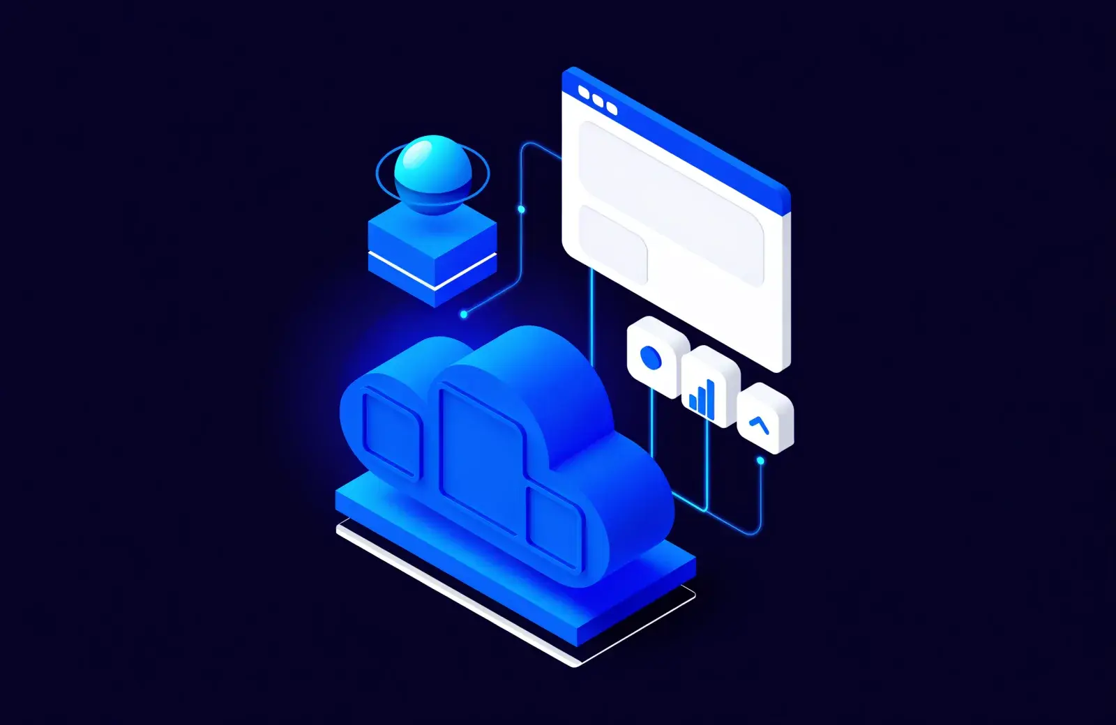 Stack tecnológico moderno - cloud computing, IA, desarrollo web y analítica de datos